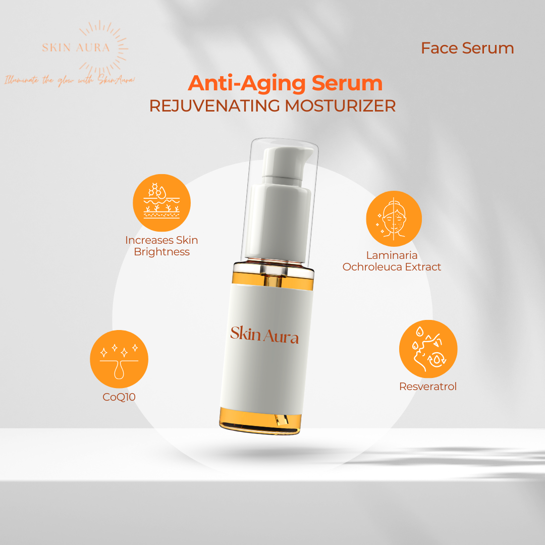 SkinAura Anti-Aging Face Serum – Unveil Radiant, Youthful Skin